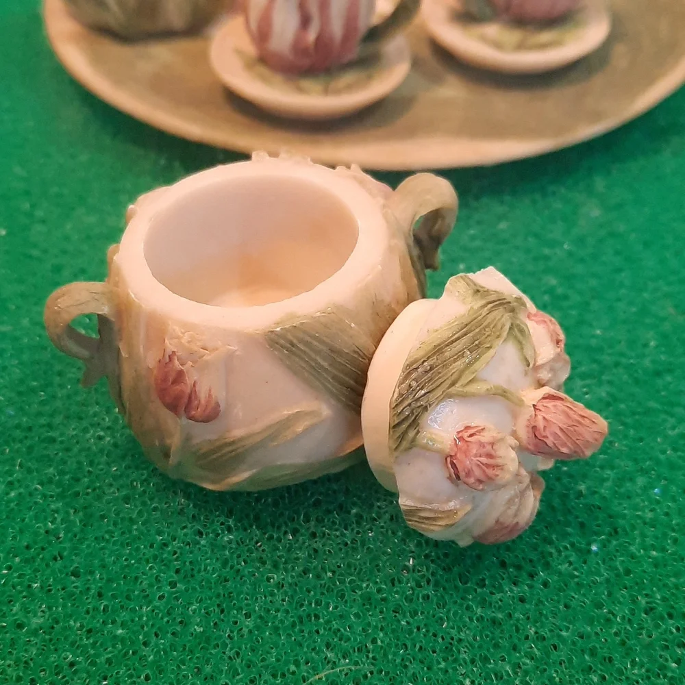 Rose Garden miniature tea set